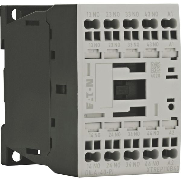 Contactor relay, 110 V 50 Hz, 120 V 60 Hz, 4 N/O, Push in terminals, AC operation image 7