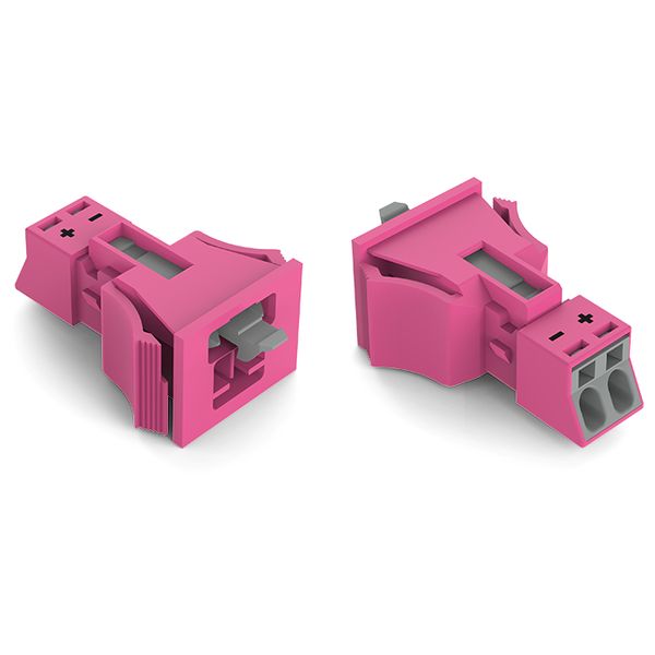 Snap-in plug 2-pole Cod. B pink image 3