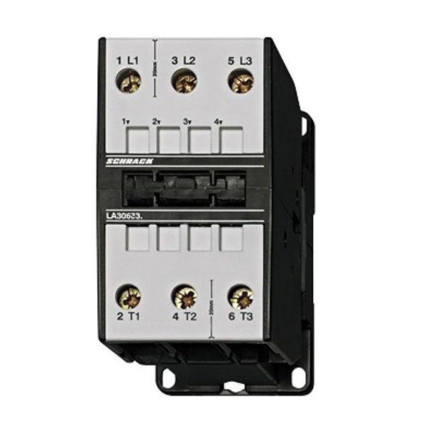 Contactor, 30kW, 62A AC3, 120A AC1, 3-pole, 230VAC image 1