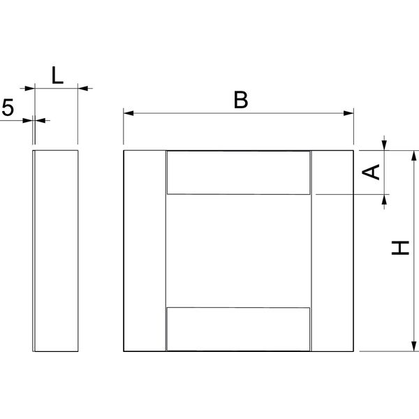 PLCS E060810 End piece EI60 for PLCS D060810 100x80 image 2