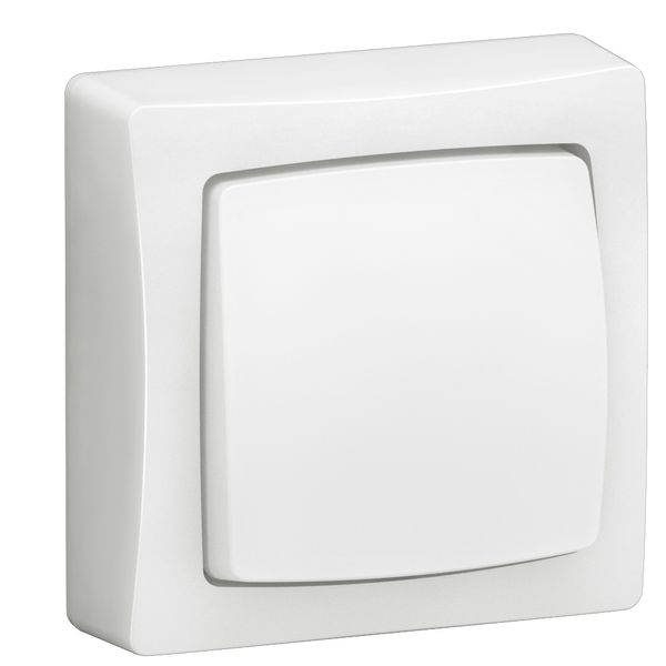 Single-touch switch or two-way switch Complete surface-mounted switchgear - White image 1