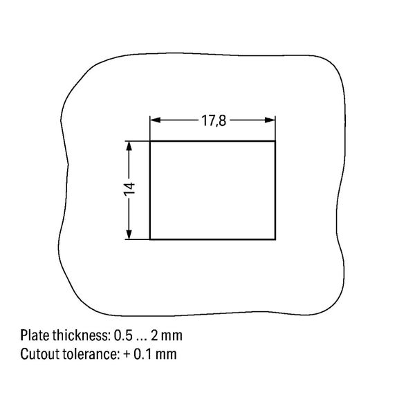 Snap-in socket 2-pole Cod. A black image 4