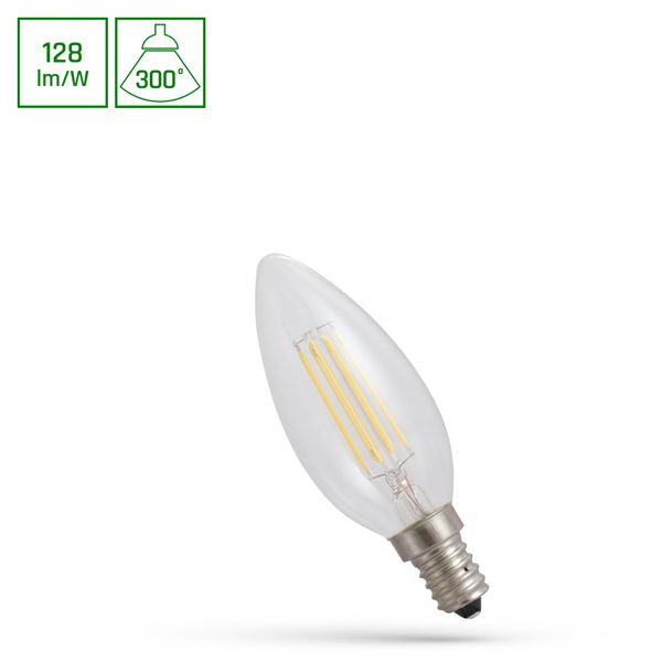 LED CANDLE C35 E-14 230V 5,5W COG WW CLEAR SPECTRUM image 1