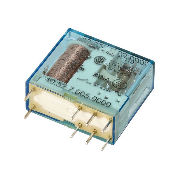 PCB/Plug-in Rel. 5mm.pinning 2CO 8A/5VDC/SEN/Agni (40.52.7.005.0000) image 4
