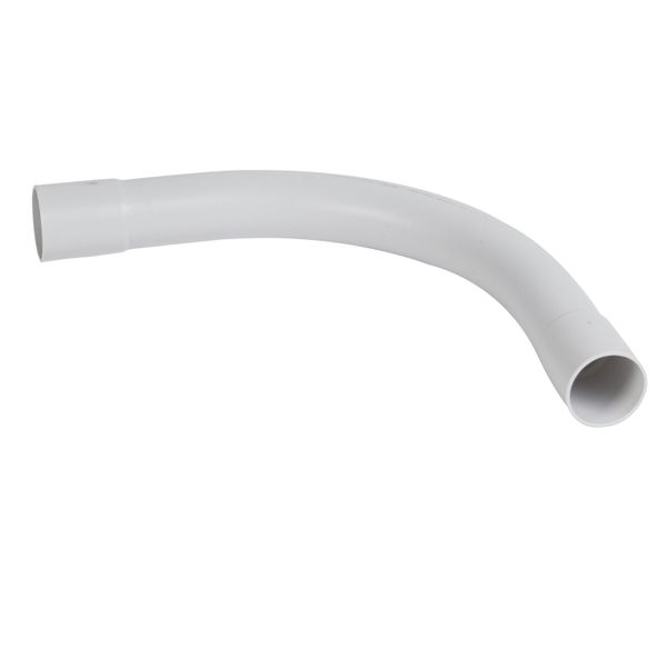 Large radius handlebar 90° IP44 Ø20mm and radius 70mm - gray RAL7035 image 1