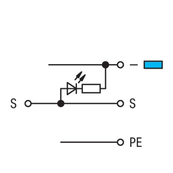 3-conductor actuator supply terminal block LED (red) with ground conta image 4