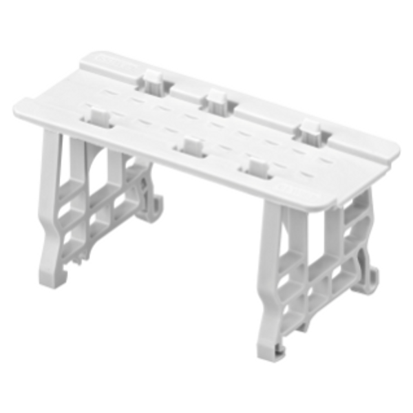 SUPPORT FOR FIXING TERMINAL BLOCKS WITH PLATE TIGHTENING ON DIN RAIL image 1