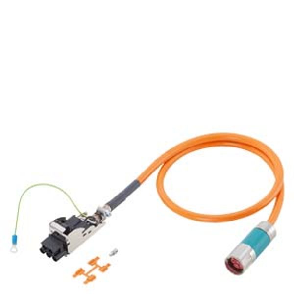 Power cable pre-assembled type: 6FX8002-5DN01 4x 1.5+(2x1.5) C C, connector 6FX8002-5DN01-1EK0 image 1