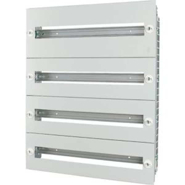 Mounting insert with steel front plates HxW=1949x600mm, 9 rows image 2