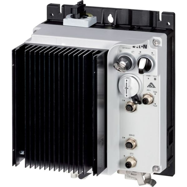 Speed controllers, 2.4 A, 0.75 kW, Sensor input 4, 400/480 V AC, AS-Interface®, S-7.4 for 31 modules, HAN Q4/2, with manual override switch, with brak image 19