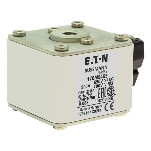 Fuse-link, high speed, 900 A, AC 690 V, size 2, aR, IEC, UL, single indicator image 10