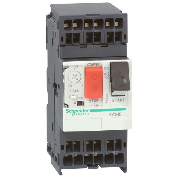 Motor circuit breaker, TeSys Deca, 3P, 13-18 A, thermal magnetic, spring terminals image 1