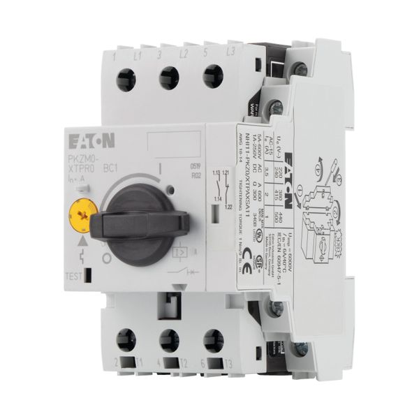 Motor-protective circuit-breaker, 3p+1N/O+1N/C, Ir=0.4-0.63A, screw connection image 12