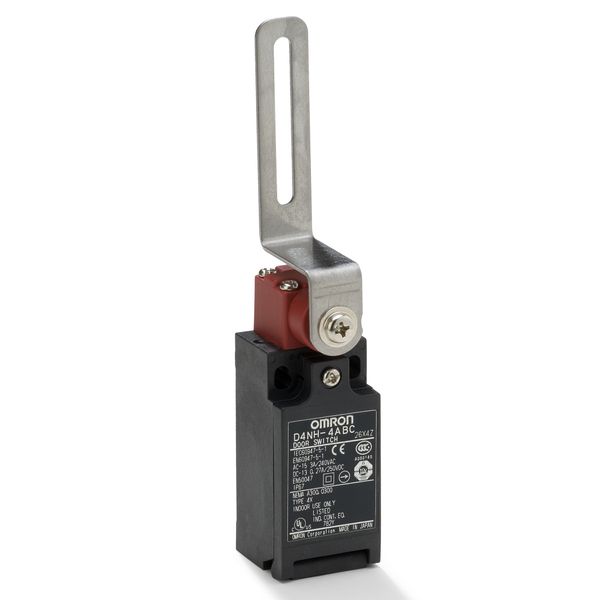 Safety Limit switch, D4NH, M20 (1 conduit), 2NC/1NO (slow-action), arm D4NH0048A image 1