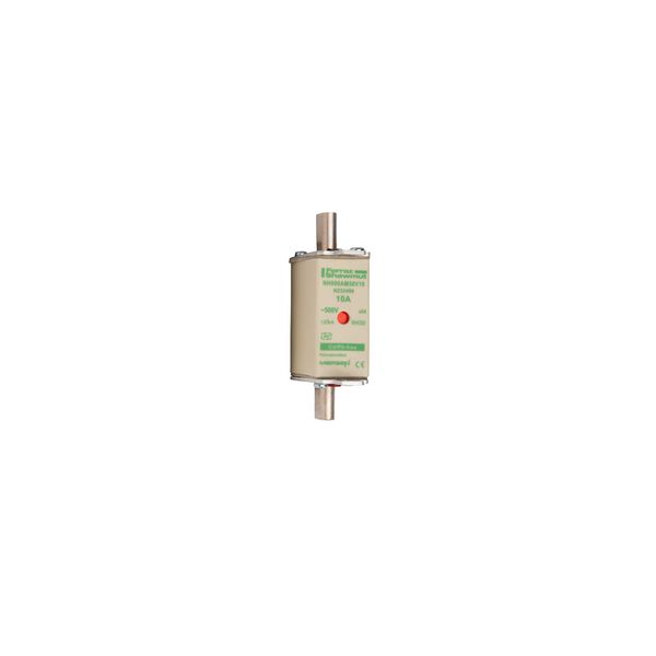 Fuse-link NH000 aM 500VAC 10A live tags Double indicator image 1