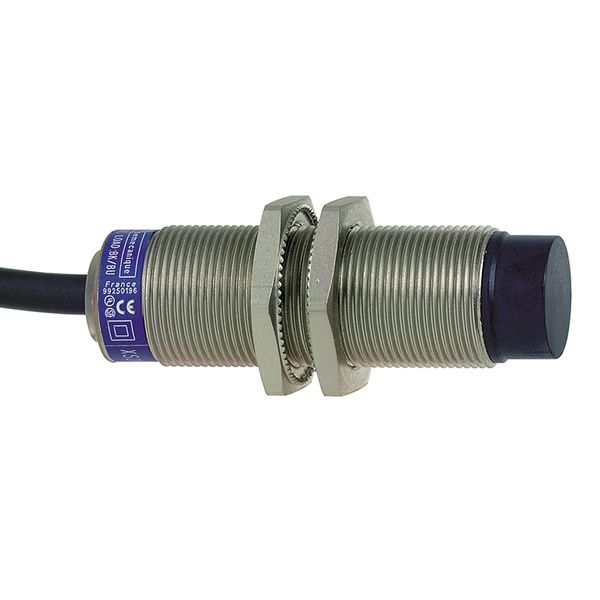 Inductive proximity sensors XS, inductive sensor XS6 M18, L60mm, brass, Sn12mm, 24...240VAC/DC, cable 2 m image 1