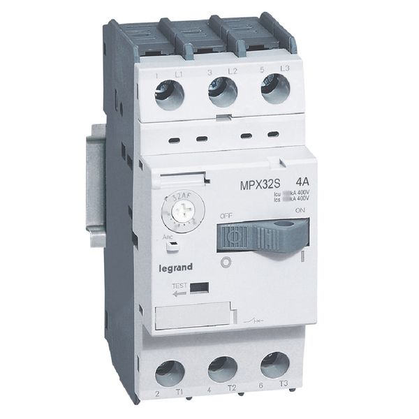 MPCB MPX³ 32S - thermal magnetic - motor protection - 3P - 4 A - 100 kA image 1