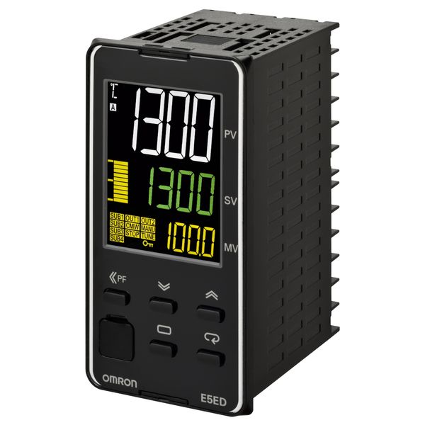 Temp. controller, PRO, 1/8 DIN (96 x 48 mm), 1 x 12 VDC pulse OUT, 4 A image 3