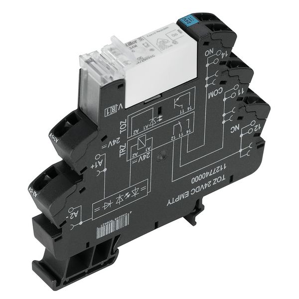 Relay module, 12 V DC ±20 %, Green LED, Free-wheeling diode, Reverse p image 1