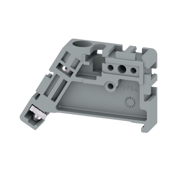 End bracket, Wemid, grey, Rail: TS 35, when screwed in image 1