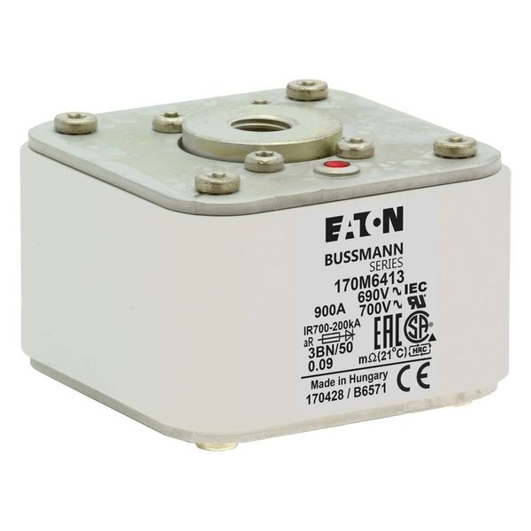 Fuse-link, high speed, 900 A, AC 690 V, size 3, aR, IEC, UL, single indicator image 6