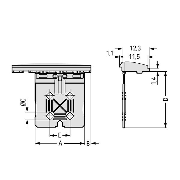 2092-3152 1-conductor THT female connector straight; push-button; Push-in CAGE CLAMP® image 3