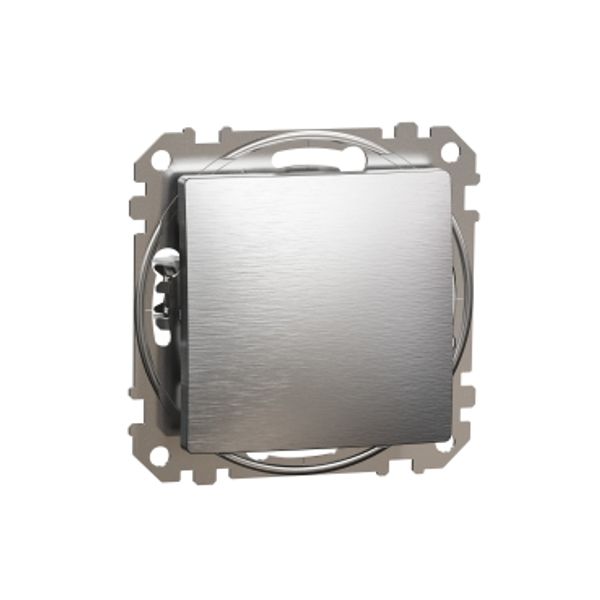 Sedna Design & Elements, 1-way Push-Button 10A, professional, brushed aluminium image 3