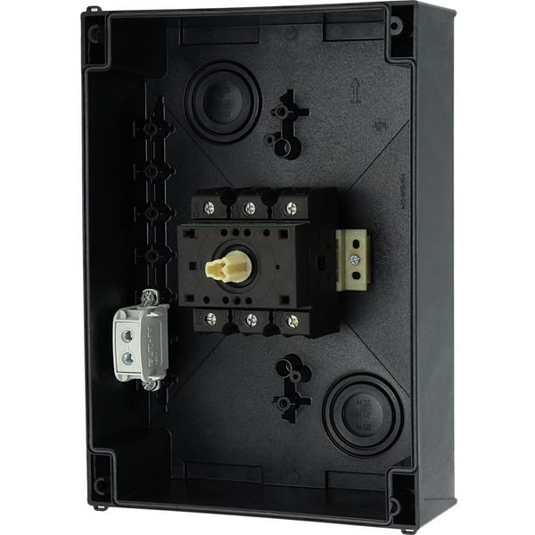 On-Off switch, P3, 100 A, surface mounting, 3 pole, with black thumb grip and front plate image 53