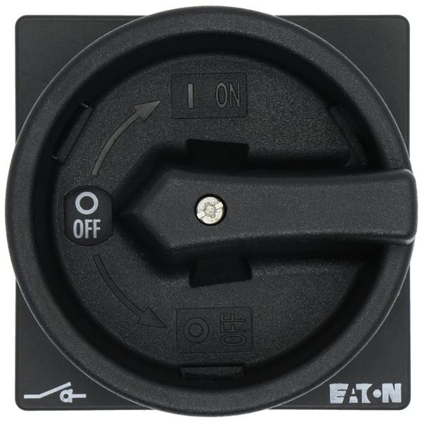 Main switch, P1, 32 A, flush mounting, 3 pole + N, STOP function, With black rotary handle and locking ring, Lockable in the 0 (Off) position image 4