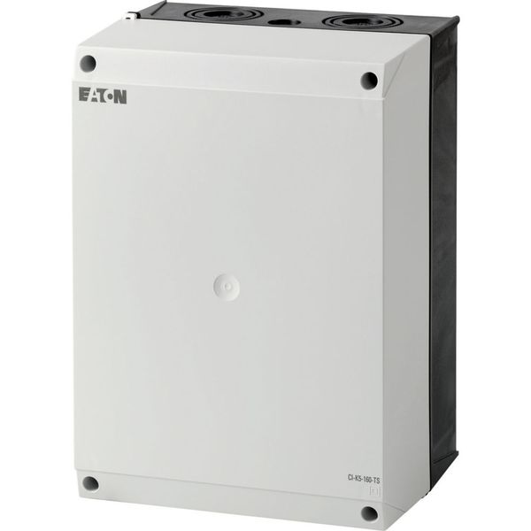 Insulated enclosure, HxWxD=280x200x160mm, +mounting rail image 1