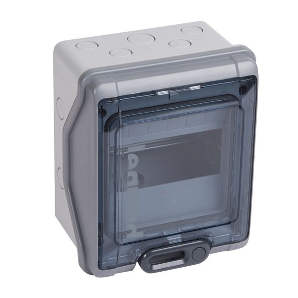 PLEXO3 IP65 WEATHERPROOF CABINET 6 MODULES WITHOUT TERMINAL BLOCK image 1