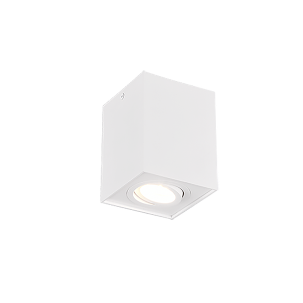 Biscuit ceiling lamp GU10 matt white image 1