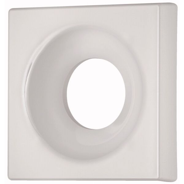 UMS cover plate 55, Signal white, gloss image 2