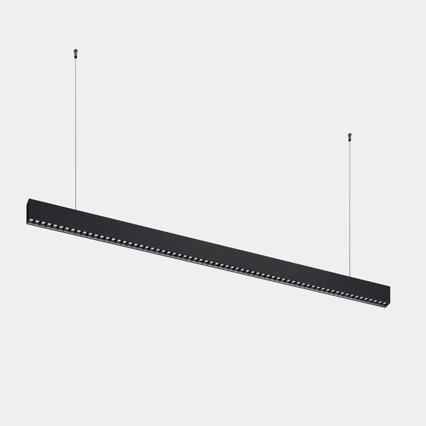 Lineal lighting system Infinite Slim Continuidad Pendant 1680mm 43.1 4000K CRI 90 DALI-2/PUSH Black IP40 5496lm image 1