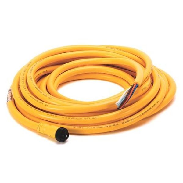 Allen-Bradley 889N-F5AF-30F Mini Cable, Female, Straight (Int Threads), Female, Straight (int threads), Standard Materials, 5-Pins, 5-Pins, Cable, No Connector, Cable - IEC Stndrd Color Code, No Connector, Same as First End, PVC Cbl, Yellow image 1