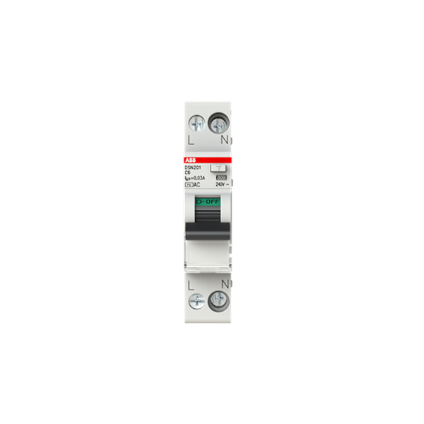 DSN201 AC-C6/0.03 Residual Current Circuit Breaker with Overcurrent Protection image 1