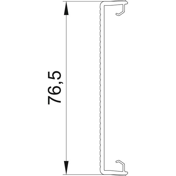 GK-OTKLGR Cover fluted 80x2000mm image 2