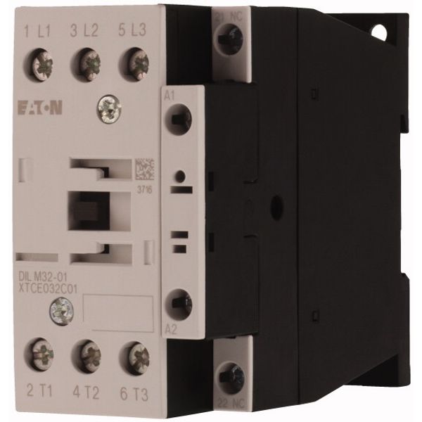 Contactor, 3 pole, 380 V 400 V 15 kW, 1 NC, 240 V 50 Hz, AC operation, Screw terminals image 3