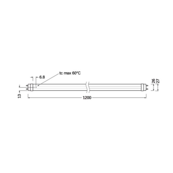 LED TUBE T8 EXTERNAL P 1200 mm 15W 865 image 9