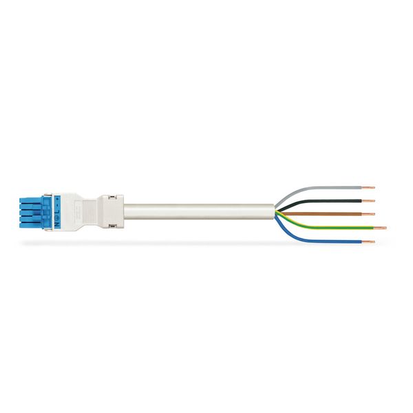 pre-assembled connecting cable Eca Socket/open-ended blue image 1