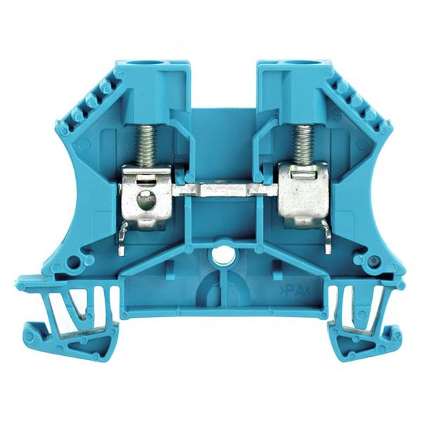 Feed-through terminal WDU 6 BL, Screw connection, 6 mm²,  blue, Weidmuller image 3