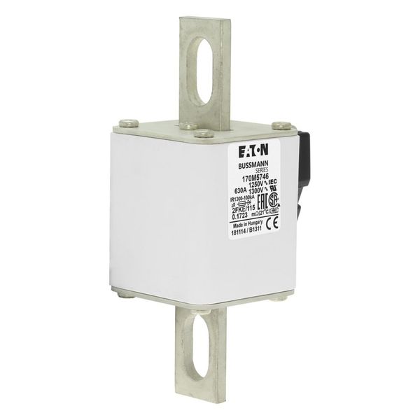 Fuse-link, high speed, 630 A, AC 1250 V, size 2, 61 x 77 x 160 mm, aR, IEC, UL, single indicator image 23