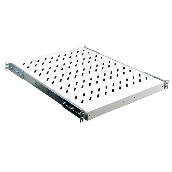 19" Shelf sliding, 1U, 30kg Load, D=570 image 1