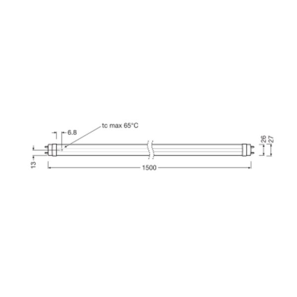 LED TUBE T8 EXTERNAL P 1500 mm 23W 865 image 9