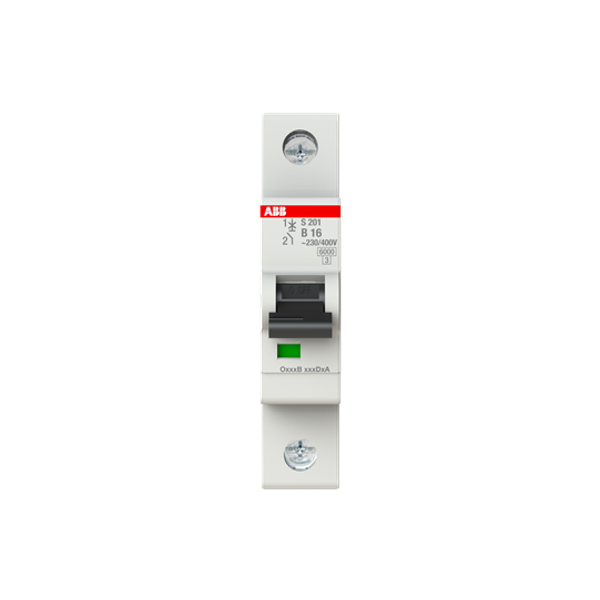 S201-B16 W/O ACC. Miniature Circuit Breaker - 1P - B - 16 A image 1