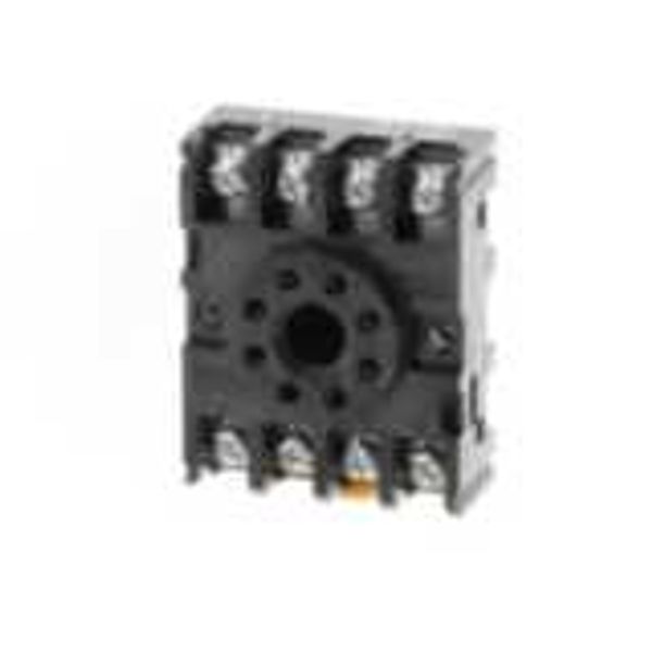 Socket, DIN rail/surface mounting, 8-pin, screw terminals image 2