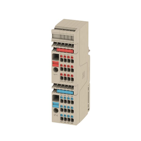 Single- and multi-pole terminal strip, PUSH IN, 6 mm², 250 V, 41 A, 24 image 1