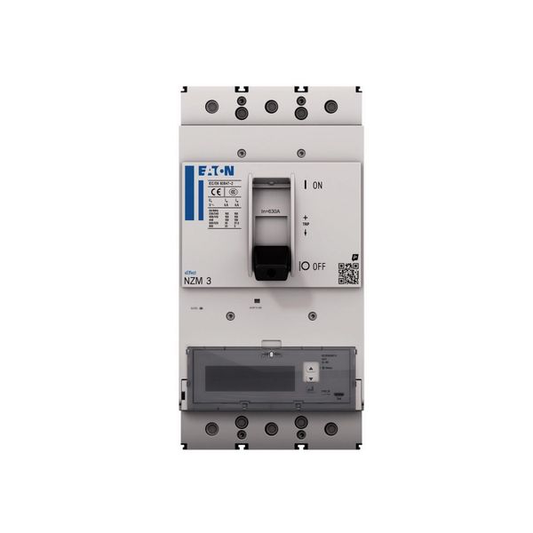 NZM3 PXR25 circuit breaker - integrated energy measurement class 1, 630A, 4p, variable, Screw terminal image 3