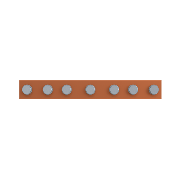 QR4HP3010 Horizontal PE busbar, 30 mm x 400 mm x 10 mm image 3