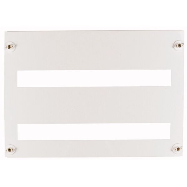 Front plate 45mm-Device cutout for 33 Module units per row, 1 row, white image 3